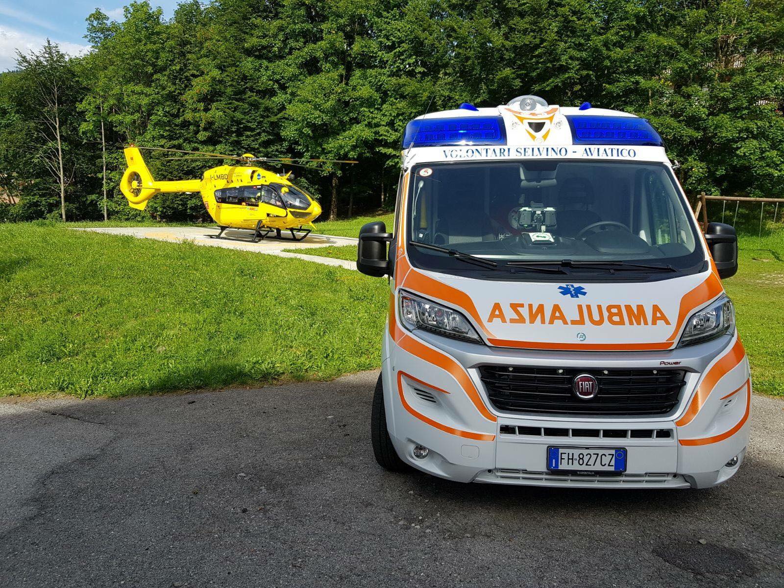 Ambulanza ed elisoccorso a Selvino